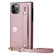 iPhone 14 Pro Max Crossbody Lanyard Shockproof Protective Phone Case  - Rose Gold