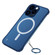 iPhone 14 Pro Max Metal Lens Frosted Magsafe Phone Case  - Blue