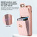 iPhone 14 Pro Max Card Slot Leather Phone Case - Pink