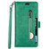 iPhone 14 Pro Max Multifunctional Zipper Horizontal Flip Leather Case - Mint Green