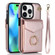 iPhone 14 Pro Max Anti-theft RFID Card Slot Phone Case - Rose Gold