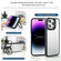 iPhone 14 Pro Max Mutural Color Holder Phone Case - Dark Blue