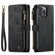 iPhone 14 Pro Max CaseMe C30 Multifunctional Phone Leather Case  - Black