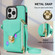 iPhone 14 Pro Max Zipper Hardware Card Wallet Phone Case - Mint Green