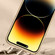 iPhone 14 Pro Max Litchi Texture Genuine Leather Phone Case - Orange