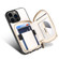 iPhone 14 Pro Max Zipper Card Slot Phone Case - White