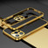 iPhone 14 Pro Max Electroplated Glossy Stainless Steel Phone Case - Gold