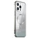 iPhone 14 Pro Max MagSafe Magnetic Stainless Steel Frame Transparent TPU Phone Case - Silver