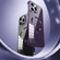 iPhone 14 Pro Max MagSafe Magnetic Stainless Steel Frame Transparent TPU Phone Case - Dark Purple
