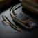 iPhone 14 Pro Max JEEHOOD C22 Series Zipper Wallet Phone Case with Long and Short Lanyard - Coffee