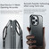 iPhone 14 Pro Max Rock Crystal Armor PC Shockproof TPU Phone Case - Transparent Black