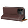 iPhone 14 Pro Max GEBEI Top-grain Horizontal Flip Leather Phone Case - Brown