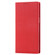 iPhone 14 Pro Max Litchi Texture Genuine Leather Phone Case - Red