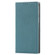 iPhone 14 Pro Max Litchi Texture Genuine Leather Phone Case - Sky Blue