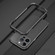 iPhone 14 Pro Max Aurora Series Lens Protector + Metal Frame Phone Case  - Black Silver
