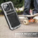 iPhone 14 Pro Max R-JUST Shockproof Waterproof Dust-proof Case with Holder  - Silver