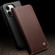 iPhone 14 Pro Max QIALINO Business Horizontal Flip PU Phone Case  - Brown