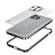 iPhone 14 Pro Metal Frame + Frosted PC Phone Case - Black