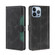 iPhone 14 Pro Skin Feel Magnetic Buckle Leather Phone Case - Black