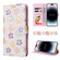 iPhone 14 Pro Bronzing Painting RFID Leather Case - Bloosoming Flower
