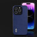 iPhone 14 Pro ABEEL Black Edge Genuine Leather Mino Phone Case - Royal Blue