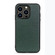 iPhone 14 Pro Litchi Texture Genuine Leather Phone Case  - Green