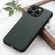 iPhone 14 Pro Litchi Texture Genuine Leather Phone Case  - Green