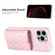 iPhone 14 Pro Horizontal Wallet Rhombic Leather Phone Case - Pink