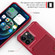 iPhone 14 Pro Magnetic Wallet Card Bag Leather Phone Case - Red