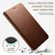 iPhone 14 Pro Calf Texture Horizontal Flip Leather Phone Case - Brown