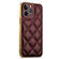 iPhone 14 Pro Suteni Electroplated Big Diamond Grid Leather Soft TPU Phone Case - Purple