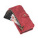 iPhone 14 Pro Dream 9-Card Wallet Zipper Bag Leather Phone Case - Red