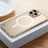 iPhone 14 Pro Metal Frame Frosted PC Shockproof MagSafe Case - Gold