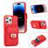 iPhone 14 Pro Card Slot Leather Phone Case - Red