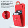 iPhone 14 Pro Card Slot Leather Phone Case - Red