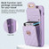 iPhone 14 Pro Card Slot Leather Phone Case - Purple