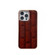 iPhone 14 Pro Nano Electroplate Mahjong Texture Leather Phone Case - Brown