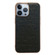 iPhone 14 Pro Genuine Leather Ostrich Texture Nano Case - Black