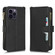 iPhone 14 Pro Litchi Texture Zipper Leather Phone Case - Black