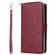 iPhone 14 Pro 9 Card Slots Zipper Wallet Bag Leather Phone Case - Wine Red