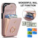 iPhone 14 Pro Anti-theft RFID Card Slot Phone Case - Rose Gold