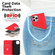 iPhone 14 Pro Rhombic MagSafe RFID Anti-Theft Wallet Leather Phone Case - Red