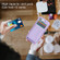 iPhone 14 Pro RFID Anti-theft Detachable Card Bag Leather Phone Case - Purple