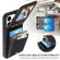 iPhone 14 Pro Crossbody Lanyard Zipper Wallet Leather Phone Case - Black
