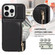 iPhone 14 Pro Crossbody Lanyard Zipper Wallet Leather Phone Case - Black