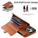 iPhone 14 Pro RFID Card Slot Phone Case with Long Lanyard - Brown