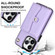 iPhone 14 Pro RFID Card Slot Phone Case with Long Lanyard - Purple