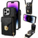 iPhone 14 Pro Zipper Hardware Card Wallet Phone Case - Black
