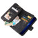 iPhone 14 Pro Multifunctional Card Slot Zipper Wallet Flip Leather Phone Case - Black