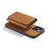 iPhone 14 Pro DG.MING M1 Series 3-Fold Multi Card Wallet Leather Case - Brown